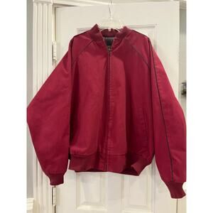 90s Walls Blanket Lined Canvas Jacket Men Large Red Vintage USA Western Bomber